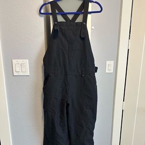 Women's Obermeyer Malta Overall Snow Bibs - Black, Size 12, Gently Used